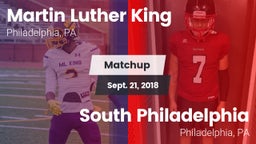 Matchup: MLK  vs. South Philadelphia  2018