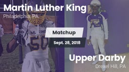 Matchup: MLK  vs. Upper Darby  2018