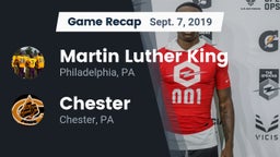 Recap: Martin Luther King  vs. Chester  2019