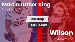 Matchup: MLK  vs. Wilson  2020