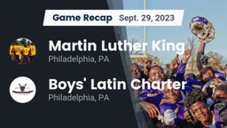 Recap: Martin Luther King  vs. Boys' Latin Charter  2023