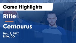 Rifle  vs Centaurus  Game Highlights - Dec. 8, 2017
