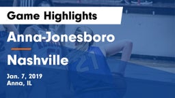 Anna-Jonesboro  vs Nashville  Game Highlights - Jan. 7, 2019