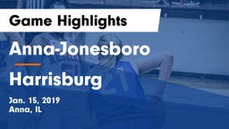 Anna-Jonesboro  vs Harrisburg  Game Highlights - Jan. 15, 2019