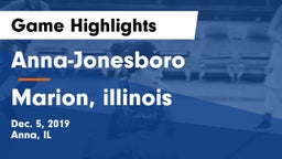 Anna-Jonesboro  vs Marion, illinois Game Highlights - Dec. 5, 2019