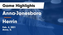 Anna-Jonesboro  vs Herrin  Game Highlights - Feb. 4, 2021
