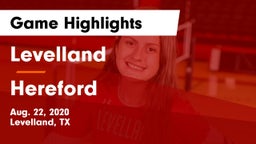 Levelland  vs Hereford  Game Highlights - Aug. 22, 2020