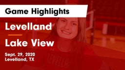 Levelland  vs Lake View  Game Highlights - Sept. 29, 2020