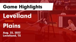 Levelland  vs Plains  Game Highlights - Aug. 23, 2022
