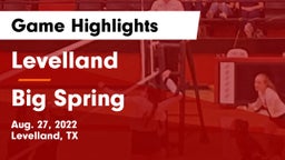 Levelland  vs Big Spring Game Highlights - Aug. 27, 2022