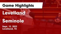 Levelland  vs Seminole  Game Highlights - Sept. 12, 2023