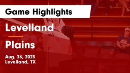 Levelland  vs Plains Game Highlights - Aug. 26, 2023