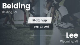 Matchup: Belding  vs. Lee  2016