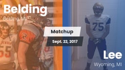 Matchup: Belding  vs. Lee  2017