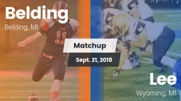 Matchup: Belding  vs. Lee  2018