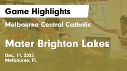 Melbourne Central Catholic  vs Mater Brighton Lakes Game Highlights - Dec. 11, 2023