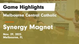 Melbourne Central Catholic  vs Synergy Magnet Game Highlights - Nov. 29, 2023