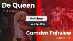 Matchup: De Queen  vs. Camden Fairview  2016