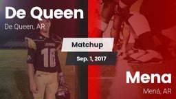 Matchup: De Queen  vs. Mena  2017
