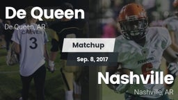 Matchup: De Queen  vs. Nashville  2017