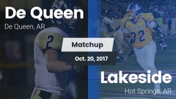 Matchup: De Queen  vs. Lakeside  2017