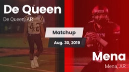 Matchup: De Queen  vs. Mena  2019