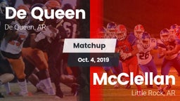 Matchup: De Queen  vs. McClellan  2019