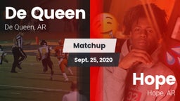 Matchup: De Queen  vs. Hope  2020