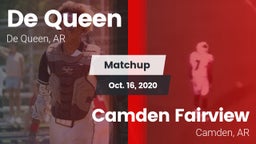Matchup: De Queen  vs. Camden Fairview  2020