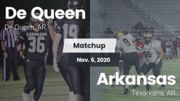 Matchup: De Queen  vs. Arkansas  2020
