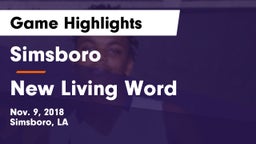 Simsboro  vs New Living Word Game Highlights - Nov. 9, 2018