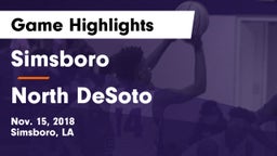 Simsboro  vs North DeSoto  Game Highlights - Nov. 15, 2018