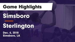 Simsboro  vs Sterlington  Game Highlights - Dec. 6, 2018