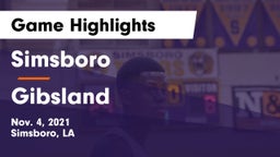 Simsboro  vs Gibsland Game Highlights - Nov. 4, 2021