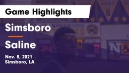 Simsboro  vs Saline Game Highlights - Nov. 8, 2021