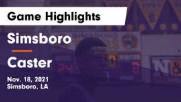 Simsboro  vs Caster Game Highlights - Nov. 18, 2021