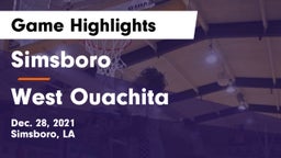 Simsboro  vs West Ouachita Game Highlights - Dec. 28, 2021