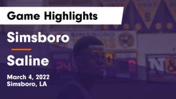 Simsboro  vs Saline Game Highlights - March 4, 2022