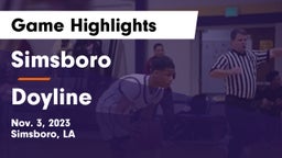 Simsboro  vs Doyline Game Highlights - Nov. 3, 2023