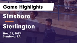 Simsboro  vs Sterlington  Game Highlights - Nov. 22, 2023