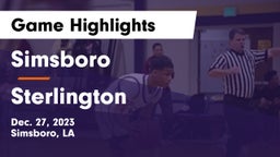 Simsboro  vs Sterlington  Game Highlights - Dec. 27, 2023