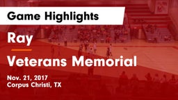 Ray  vs Veterans Memorial Game Highlights - Nov. 21, 2017