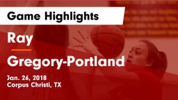 Ray  vs Gregory-Portland  Game Highlights - Jan. 26, 2018
