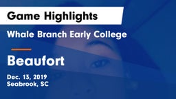 Whale Branch Early College  vs Beaufort  Game Highlights - Dec. 13, 2019