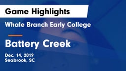 Whale Branch Early College  vs Battery Creek  Game Highlights - Dec. 14, 2019