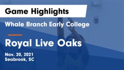 Whale Branch Early College  vs Royal Live Oaks Game Highlights - Nov. 20, 2021