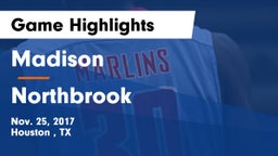 Madison  vs Northbrook  Game Highlights - Nov. 25, 2017