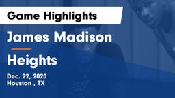 James Madison  vs Heights Game Highlights - Dec. 22, 2020