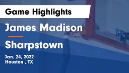 James Madison  vs Sharpstown  Game Highlights - Jan. 24, 2022
