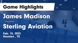 James Madison  vs Sterling Aviation  Game Highlights - Feb. 15, 2023